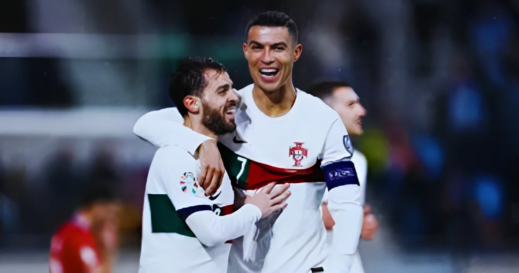 رونالدو يقود البرتغال للفوز الساحق على البوسنة في تصفيات يورو 2024