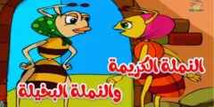 قصة النملة الكريمة والنملة البخيلة قصص اطفال